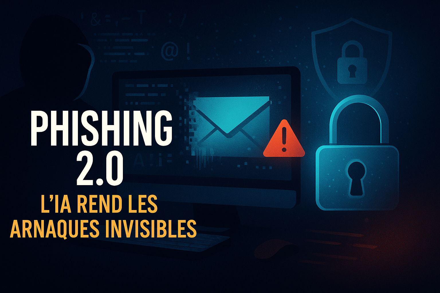 Illustration : Phishing 2.0, l'IA rend les arnaques invisibles.